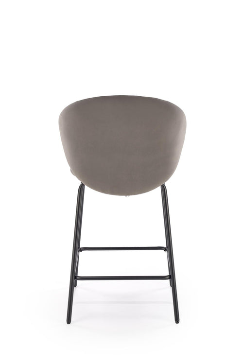 Halmar Sgabello da bar in velluto H121 Grigio