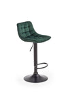 Halmar Sgabello da bar in velluto Hoku-95 Verde