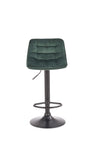 Halmar Sgabello da bar in velluto Hoku-95 Verde