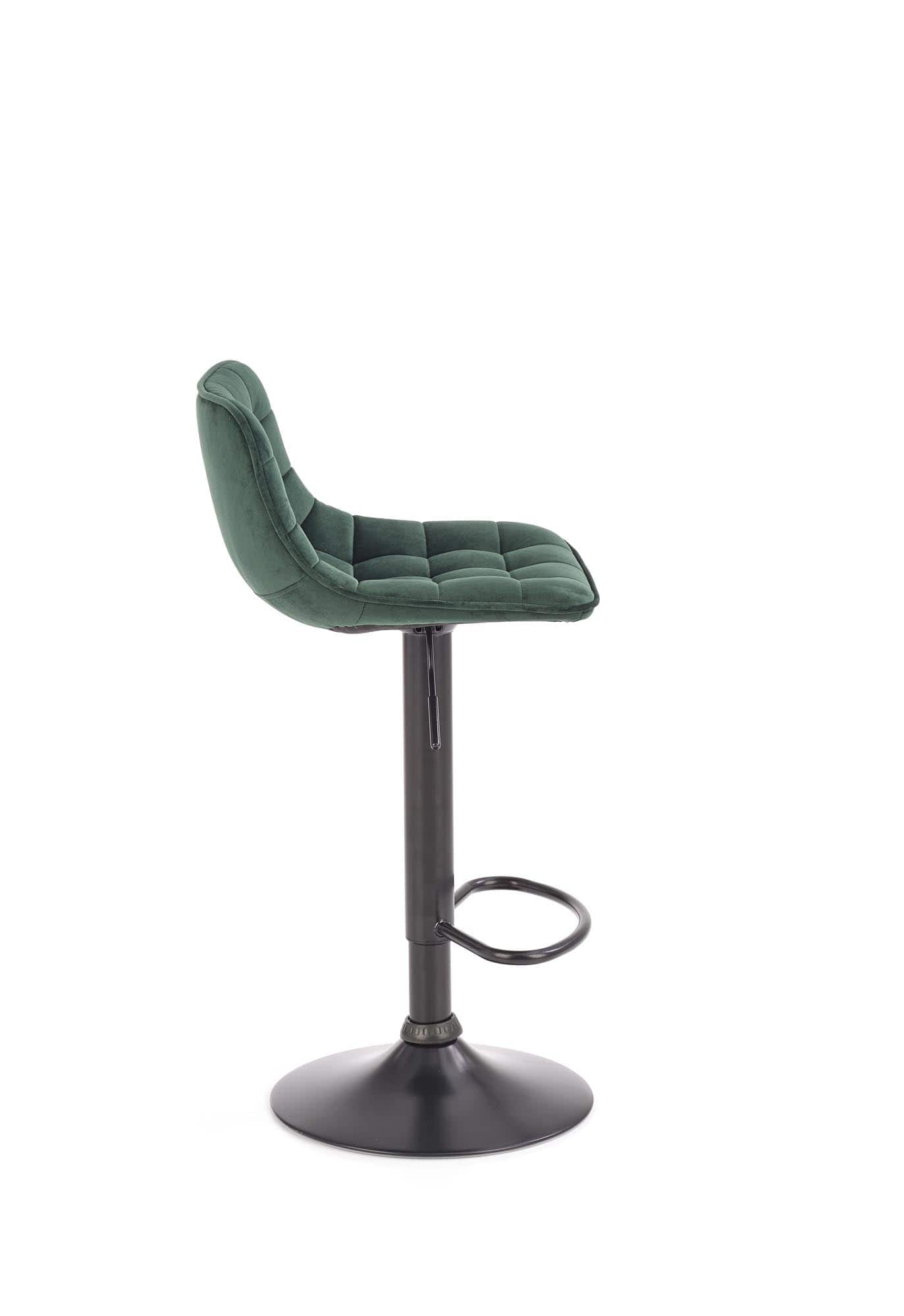 Halmar Sgabello da bar in velluto Hoku-95 Verde