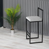 Sgabello da bar in velluto Nordic Grigio (1)