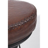 Bizzotto Sgabello da bar pelle naturale Cycle Marrone