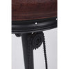 Bizzotto Sgabello da bar pelle naturale Cycle Marrone