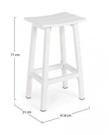 Bizzotto Sgabello da bar Skipper YK11 Bianco