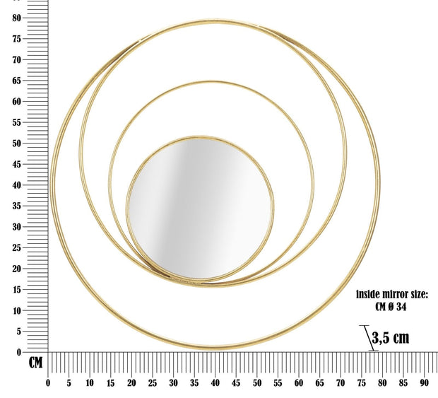 Specchio Arc Glam cm Ø 80x3,5 (5)