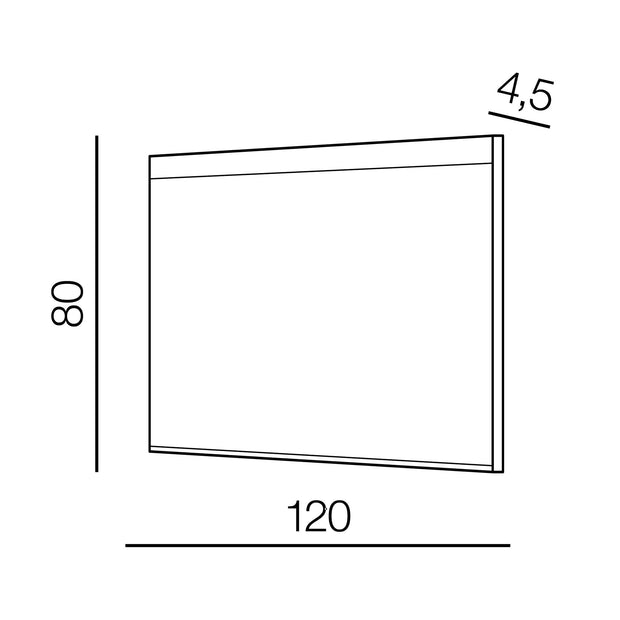 Specchio con LED Andromeda Trasparente, 80 x 120 cm, AZ51059 (2)
