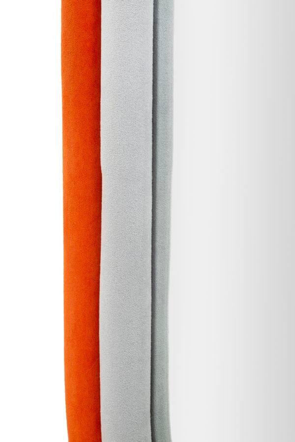 Specchio Da Muro Antony Velluto Arancio/Mix cm 60x4x90 (Misura Spec.cm44,5x74,5) (2)