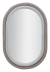 Specchio Da Muro Antony Velluto Grigio/Mix cm 60x4x90 (Misura Spec. cm44,5x74,5)