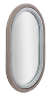 Specchio Da Muro Antony Velluto Grigio/Mix cm 60x4x90 (Misura Spec. cm44,5x74,5) (1)