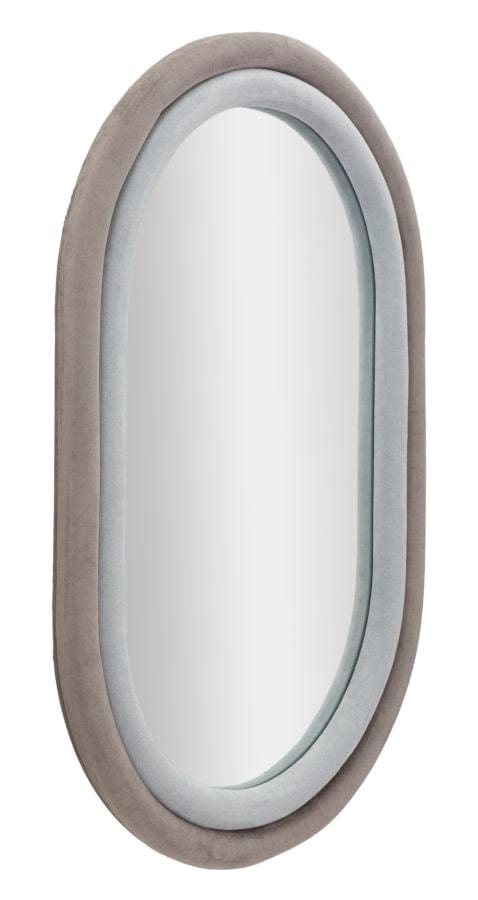 Specchio Da Muro Antony Velluto Grigio/Mix cm 60x4x90 (Misura Spec. cm44,5x74,5) (1)