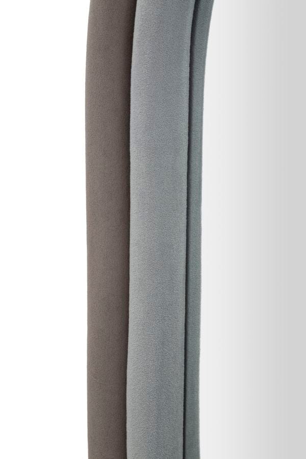 Specchio Da Muro Antony Velluto Grigio/Mix cm 60x4x90 (Misura Spec. cm44,5x74,5) (2)