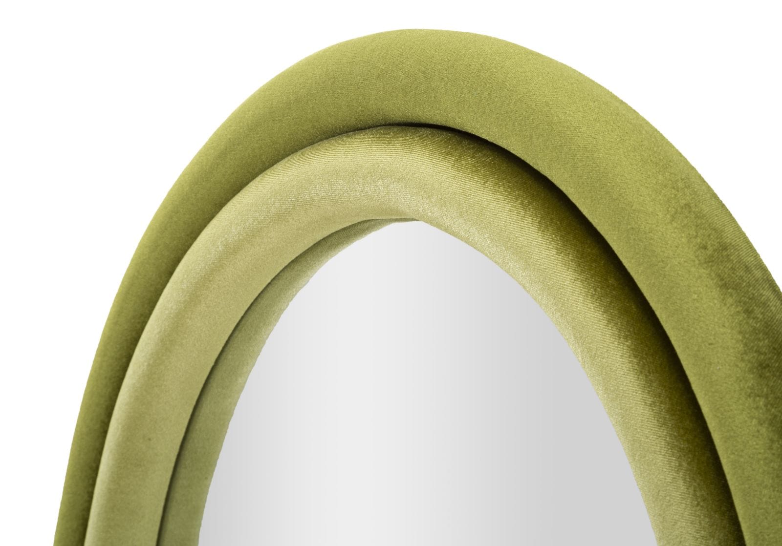 Specchio Da Muro Antony Velluto Verde cm 60x4x90 (Misura Spec. cm 44,5x74,5) (3)