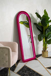 Specchio Da Muro Cloe Velluto Fucsia cm 60x4x160 (Misura Specchio cm 45x145) (4)