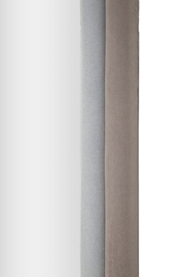 Specchio Da Muro Cloe Velluto Grigio cm 60x4x160 (Misura Specchio cm 45x145) (2)