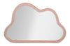 Specchio Da Muro Cloud Velluto Rosa cm 90x4x60 (Misura Specchio cm 82x52)