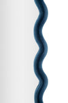 Specchio Da Muro Emily Velluto Blu cm 60x6x160 (Misura Specchio cm 42x144) (2)