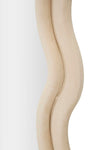 Specchio Da Muro Emily Velluto Crema cm 60x6x160 (Misura Specchio cm 42x144) (3)