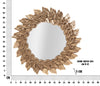 Specchio Da Muro Glam Petal Rame cm Ø 73x5 (5)