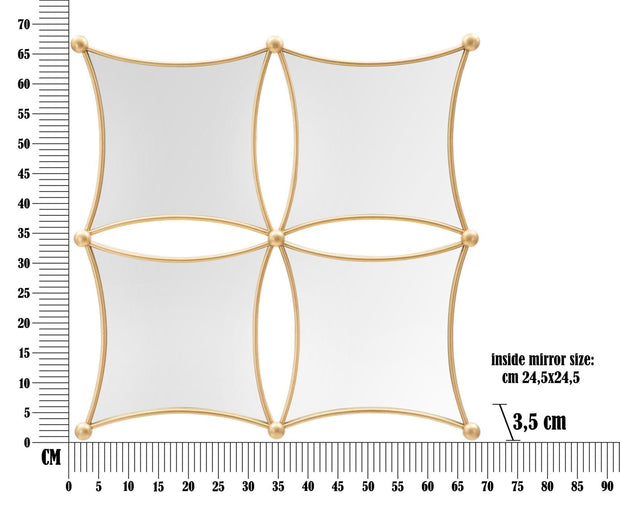 Specchio Da Muro Jalo cm 68x3,5x68 (5)