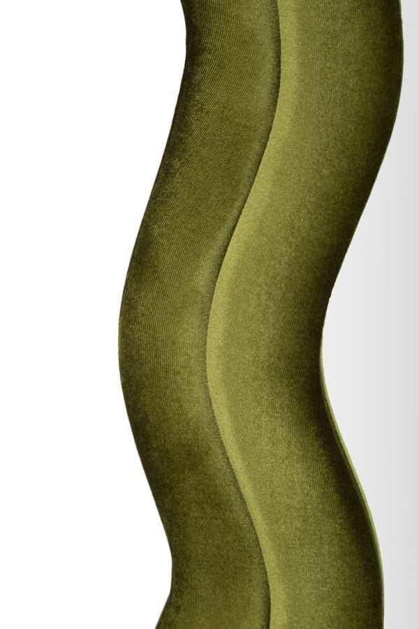 Specchio Da Muro Miki Velluto Verde cm 60x4x160 (Misura Specchio cm 39x135) (2)
