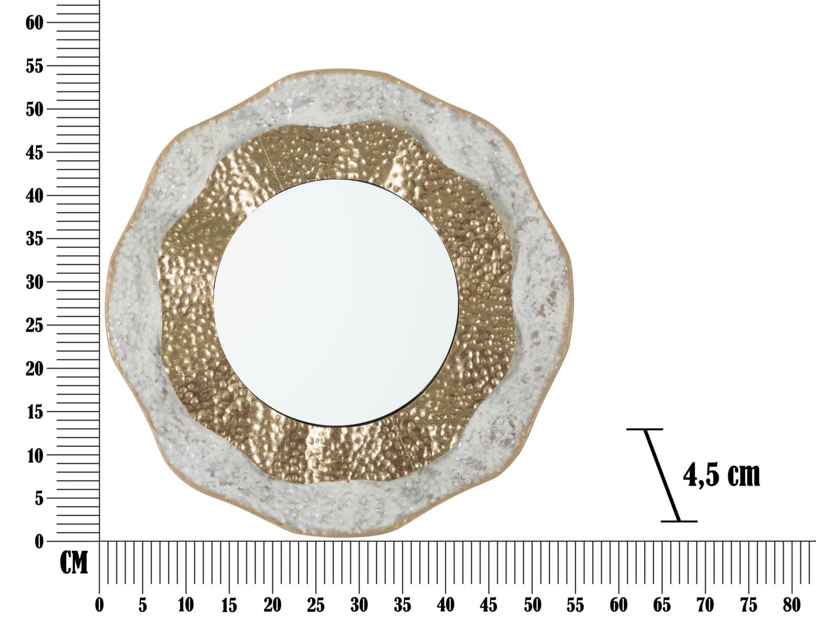 Specchio Da Muro Shai Light cm Ø 54,5x4,5 (5)