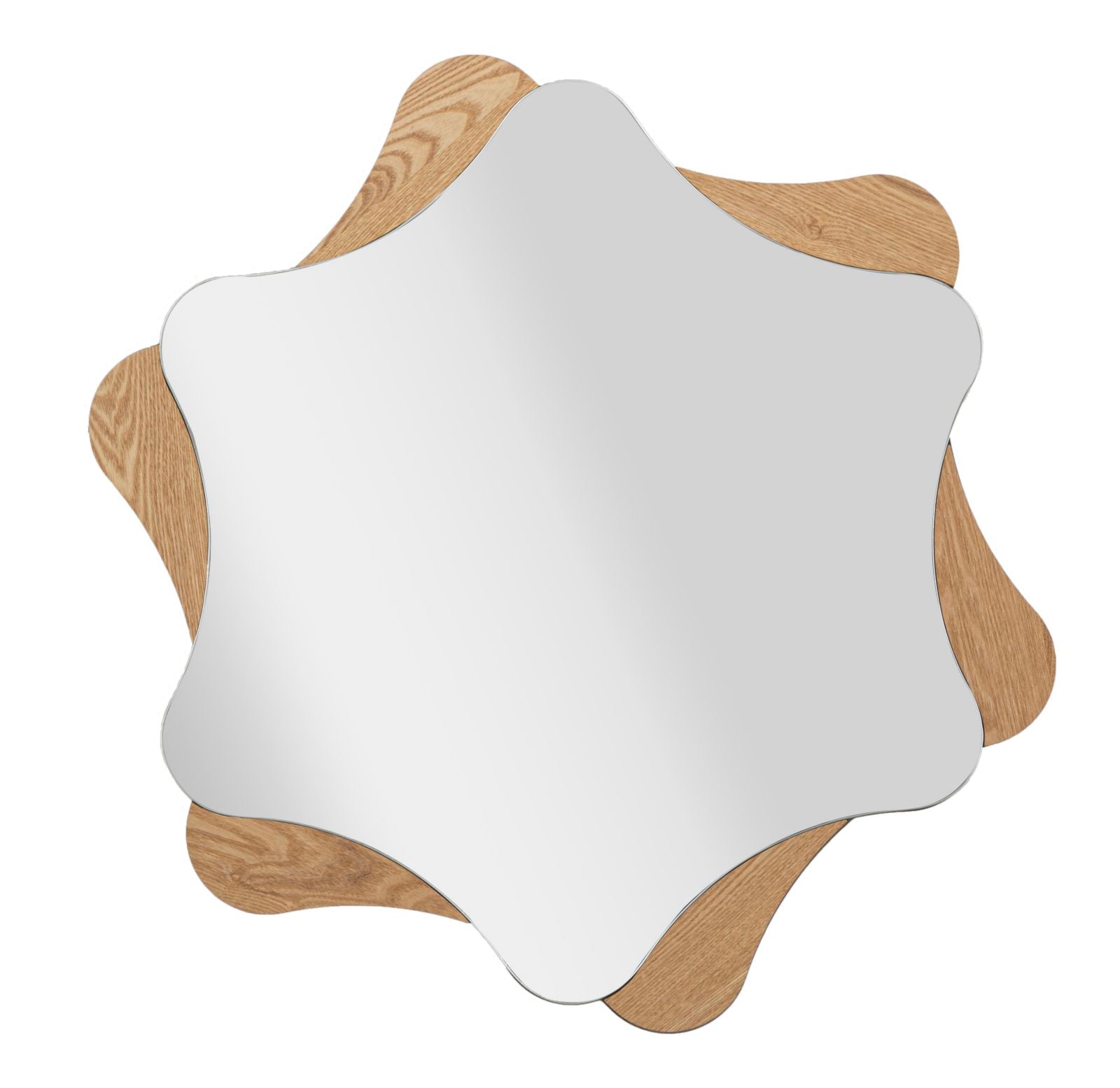 Specchio Da Muro Star cm Ø 80x1 (Misura Specchio cm 65x74)