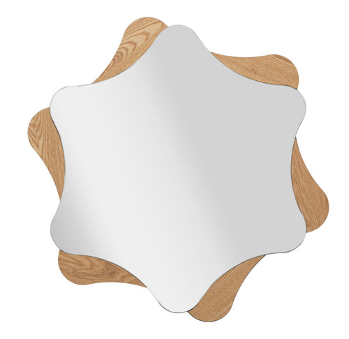 Specchio Da Muro Star cm Ø 80x1 (Misura Specchio cm 65x74)