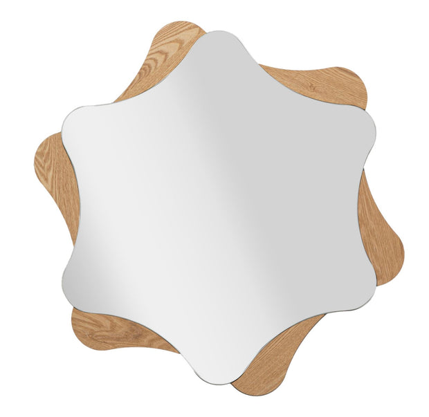 Specchio Da Muro Star cm Ø 80x1 (Misura Specchio cm 65x74)