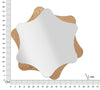 Specchio Da Muro Star cm Ø 80x1 (Misura Specchio cm 65x74) (5)