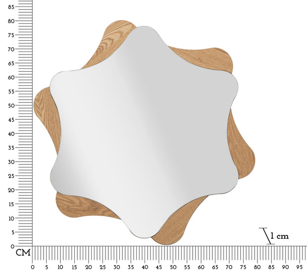 Specchio Da Muro Star cm Ø 80x1 (Misura Specchio cm 65x74) (5)