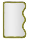 Specchio Da Muro Tod Velluto Verde cm 60x4x90 (Misura Specchio cm 51x82)