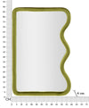Specchio Da Muro Tod Velluto Verde cm 60x4x90 (Misura Specchio cm 51x82) (5)