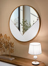 Specchio Da Muro Tolosa cm Ø 80x4 (Misura Specchio cm 73x64) (5)