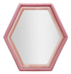 Specchio Da Muro Tony Velluto Rosa/Mix cm 75x4x80 (Misura Specchio cm 58x65)