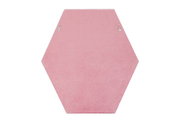 Specchio Da Muro Tony Velluto Rosa/Mix cm 75x4x80 (Misura Specchio cm 58x65) (2)