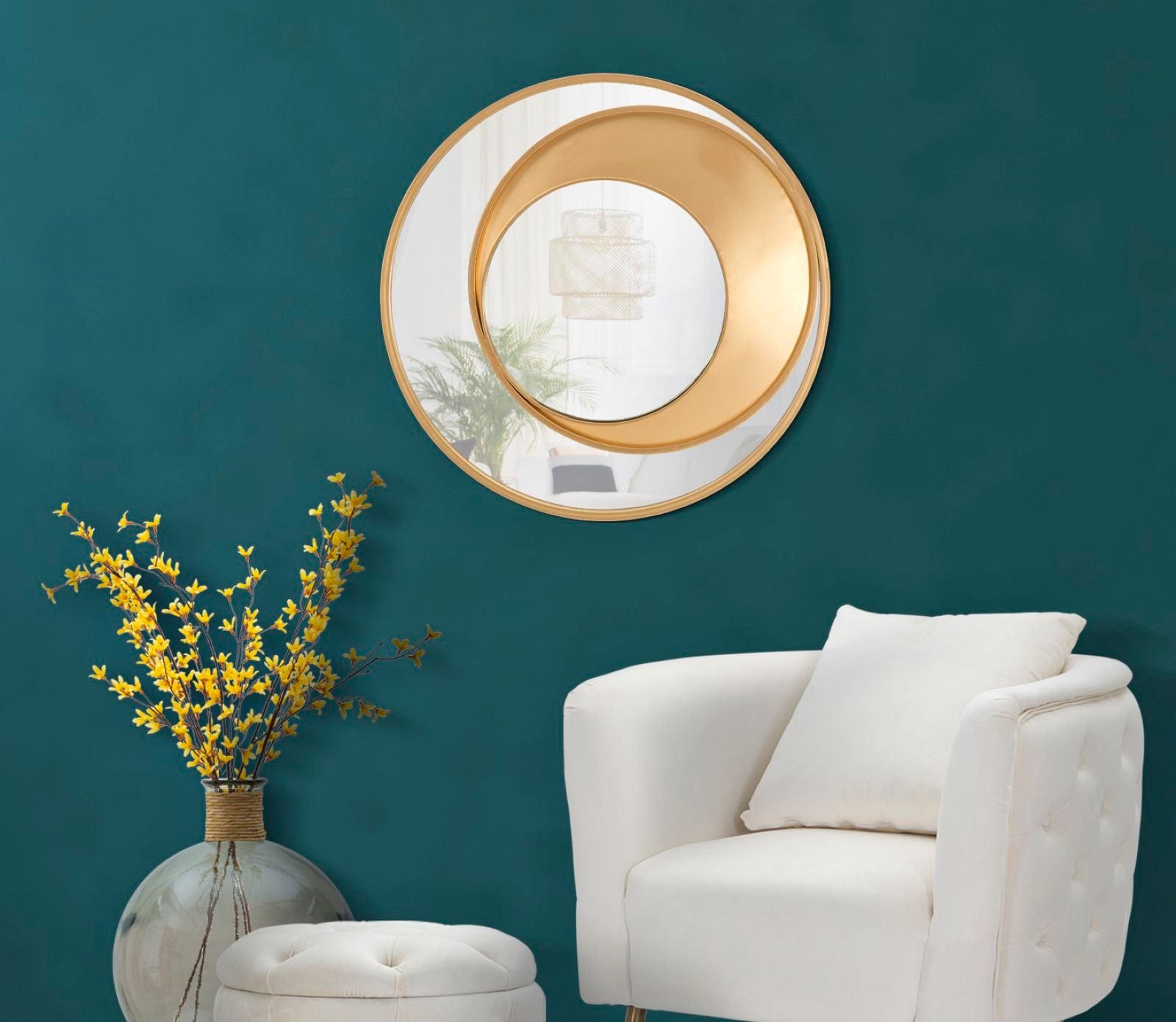 Specchio Da Muro Vortic cm Ø 70x3,5 (4)