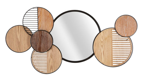 Specchio Da Muro Woody cm 123,2x4,4x63,5