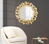 Specchio Foglie Round cm Ø 87x2,5 (Misura Specchio cm Ø 60) (5)