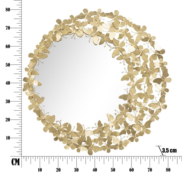 Specchio Glam Butterfly Wind Ø cm 81,5x3,5 (Misura Specchio cm Ø55) (5)