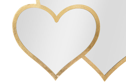 Specchio Glam Double Heart cm 65x2x50 (Misura Interna cm 60x45) (1)