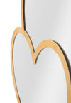 Specchio Glam Double Heart cm 65x2x50 (Misura Interna cm 60x45) (3)