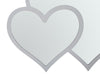 Specchio Glam White Double Heart cm 65x2x50 (Misura Interna cm 60x45) (2)