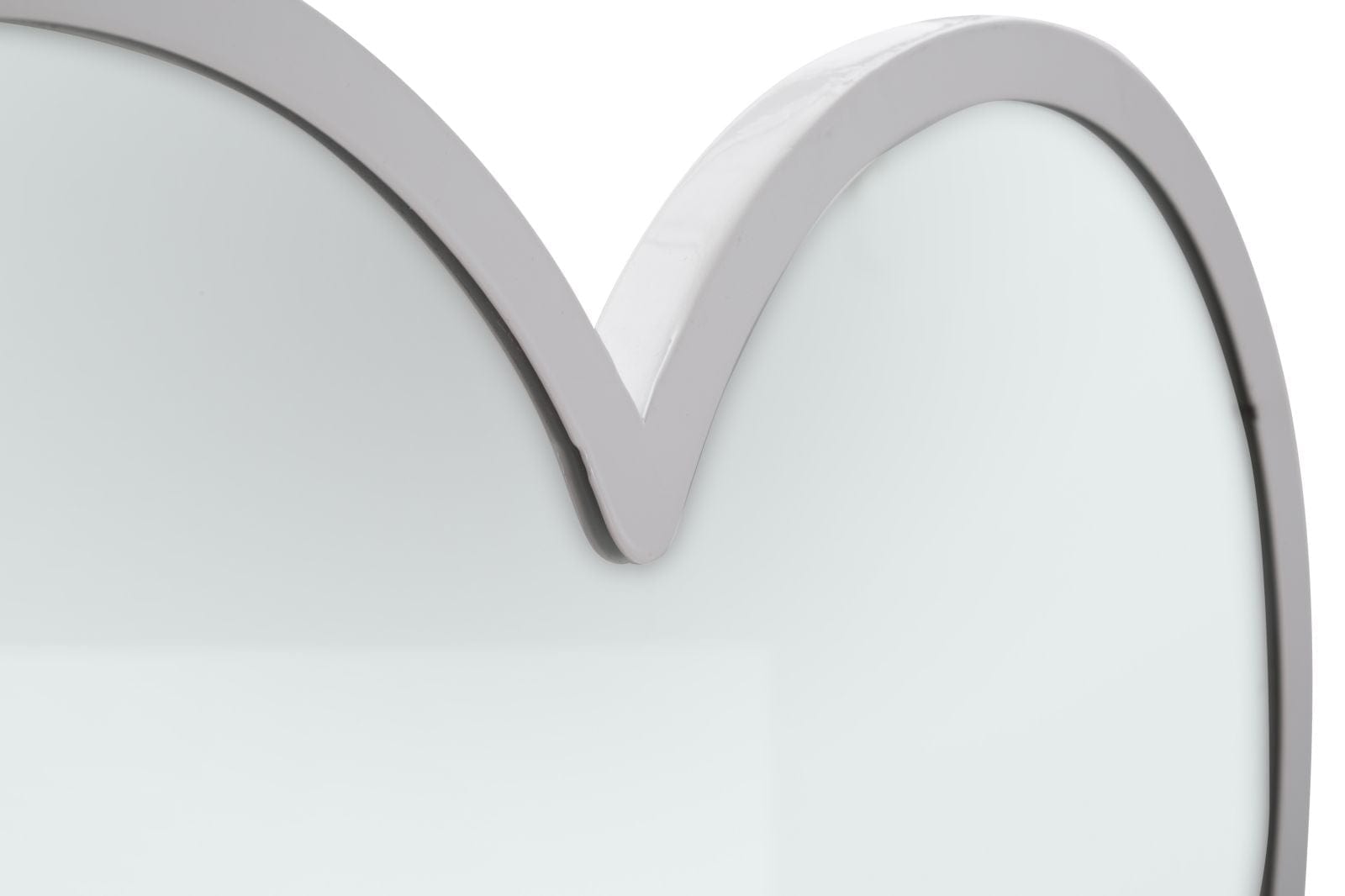 Specchio Glam White Double Heart cm 65x2x50 (Misura Interna cm 60x45) (3)
