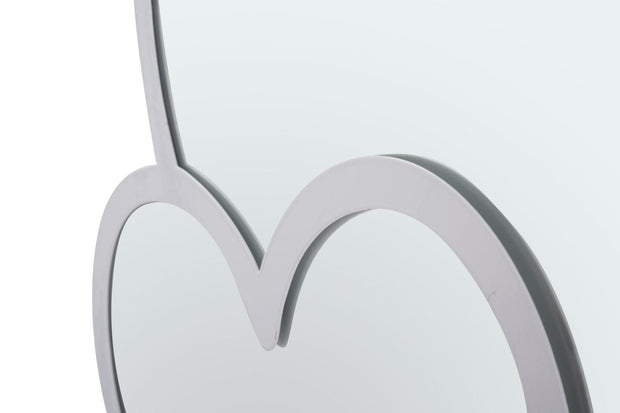 Specchio Glam White Double Heart cm 65x2x50 (Misura Interna cm 60x45) (4)