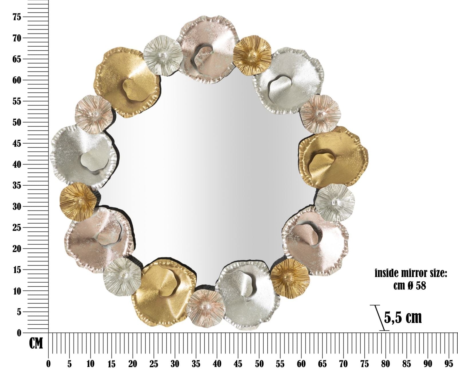 Specchio Mixy cm Ø 75,5x5,5 (5)
