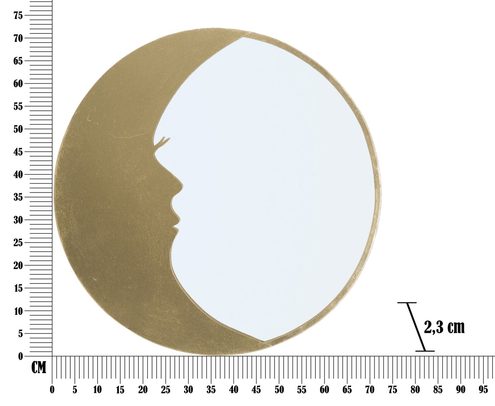 Specchio Moon cm Ø 72,5x2,3 (4)