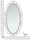 Specchio Oval Silver cm 60x2,5x110 (5)