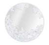Specchio Rotondo White Butterfly cm 62,5x2,3 (Misura Interna cm Ø 60)