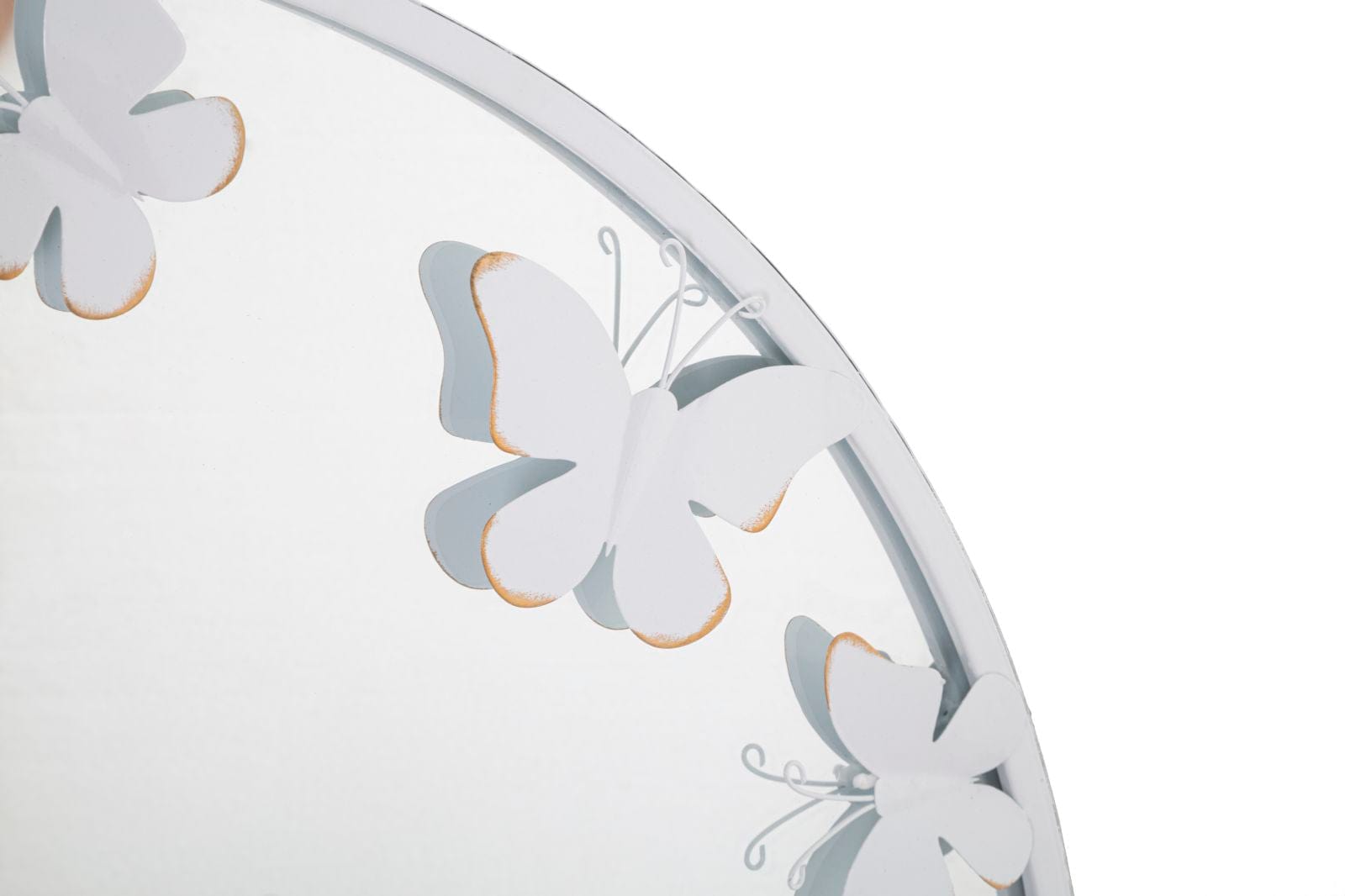 Specchio Rotondo White Butterfly cm 62,5x2,3 (Misura Interna cm Ø 60) (2)