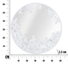 Specchio Rotondo White Butterfly cm 62,5x2,3 (Misura Interna cm Ø 60) (5)